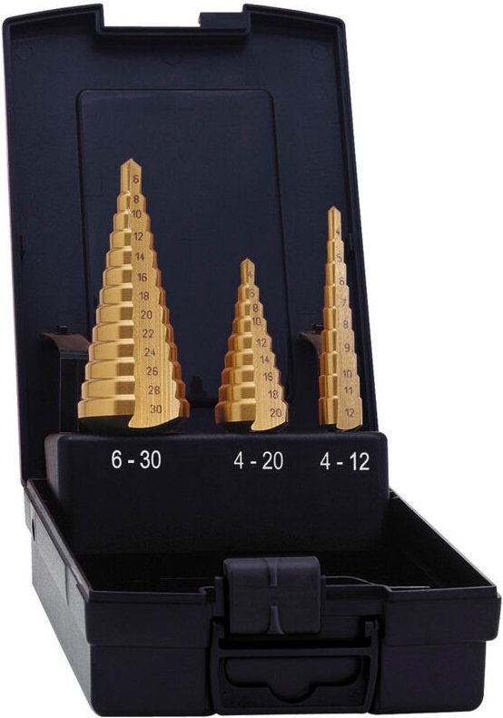 Thumbnail - Universal-Stufenbohrer-Satz HSS-TiN, 4-30,0 mm - Forum