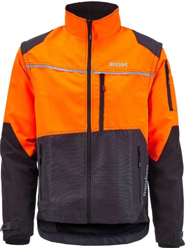KOX - Forstjacke Transform Anthrazit/Orange Größe 46/48