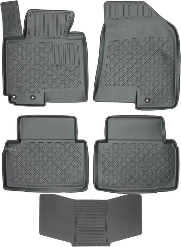 Fußmatten ARISTAR 603032 + ABDECKUNG 251992 - Hyundai ix35 2010-2015 / Kia Sportage III 2010-2016 STOP. MONTAGE AV/HK vo...