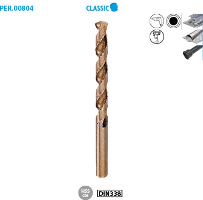 Metallbohrer HSS Cobalt 5% Classic ø 13 Länge 151 Nutzlänge 101 Verpackungseinheit 1