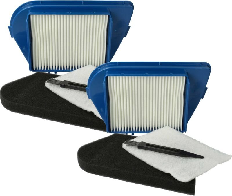 8-tlg. Filter + Pinsel Set kompatibel mit Rowenta ro 3463014 Q0, ro 34634 A4Q0, ro 3443014 Q0, ro 3449014 Q0, ro 3463 ga...