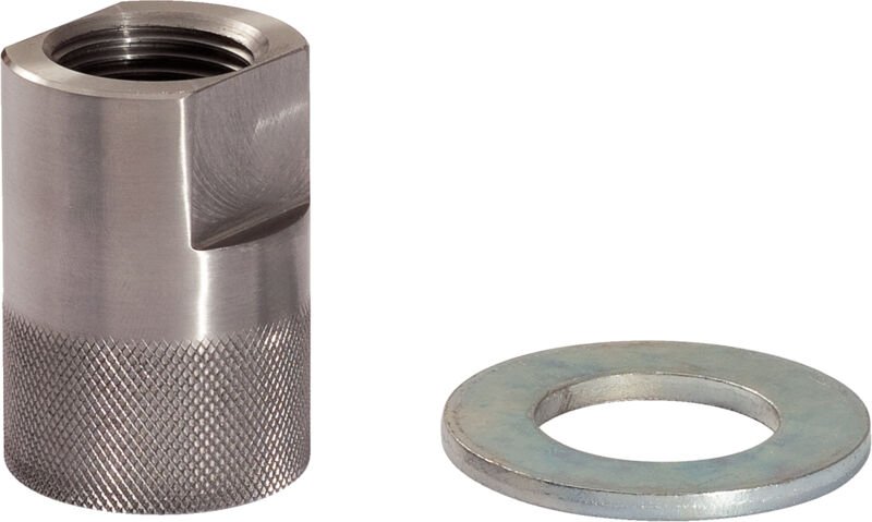 Masse-Inertie-Adapter mit Gewinde, Abstandshalter Ø 28 mm, M24 x 2,0, M20 x 1,5