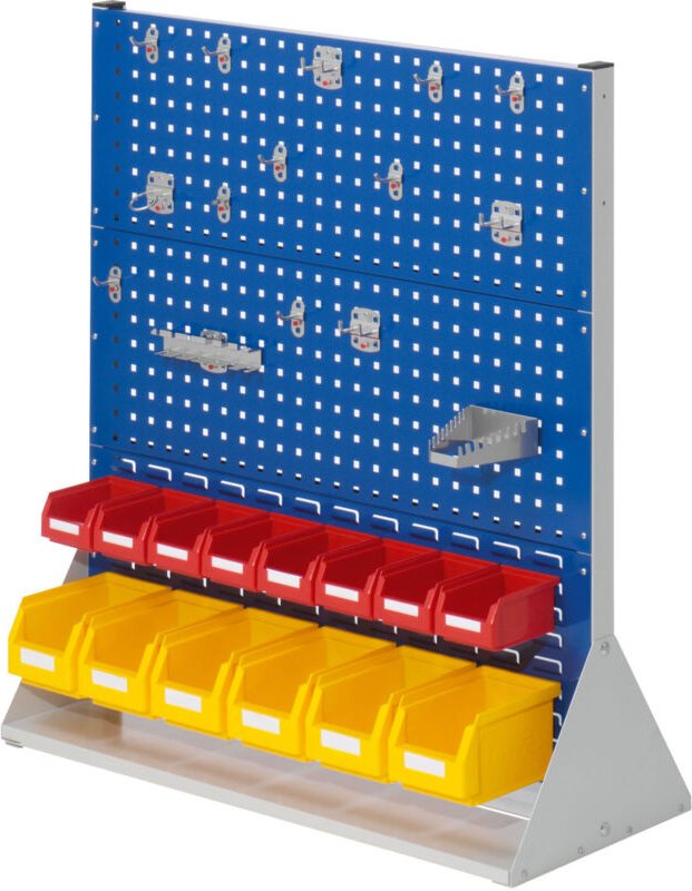 Kappes ®RasterPlan Stellwände doppelseitig Größe 3 - 4x Lochplatten 2x Schlitzplatten 1x Zubehörsortiment 29-teilig Enzi...