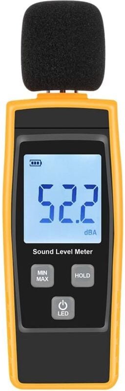 V·resourcing Handschallpegelmessgerät 30130 dB Dezibel-Lärmmessgerät mit hintergrundbeleuchtetem digitalem LCD-Display f...