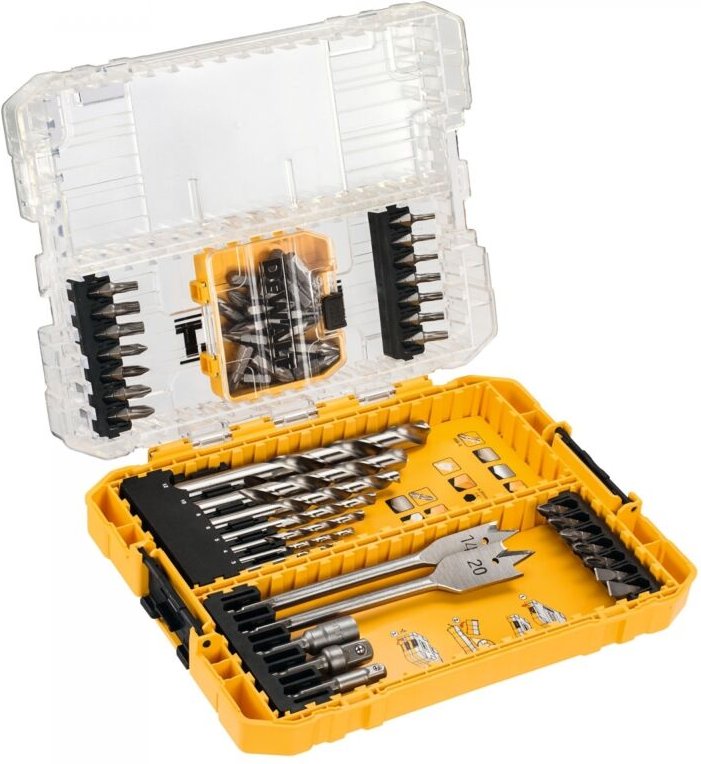 Set mit 43 Schrauberbits + 12 Bohrerzubehör Dewalt DT70757-QZ