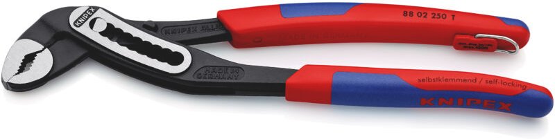 Knipex - Alligator® mit Befestigungsöse schwarz atramentiert, mit schlanken Mehrkomponenten-Hüllen, mit integrierter Bef...