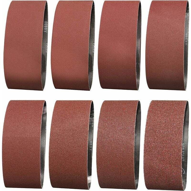 Thumbnail - Schleifband 100 x 610 mm – Körnung 2 x 40/60/80/120/150/180/240/320 Schleifband zum Schleifen, Polieren und Entstauben, ...