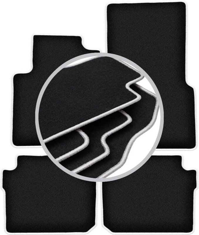 CARLUX-SILVER Autofußmatten für: Smart ForFour I Fließheck (2004-2007)
