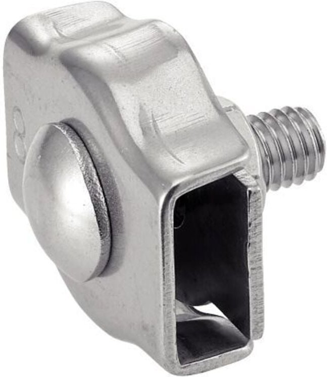 Einfache Kabelhülse - Edelstahl A4 ØKabel 4mm - Packung mit 10