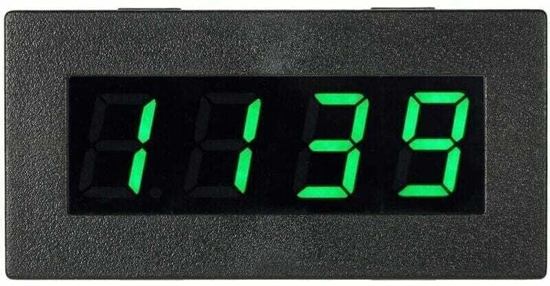 Hochpräziser digitaler Drehzahlmesser mit 0,56-Zoll-Greenscreen-Geschwindigkeitsmessmodus, schwarzer, grüner LED-Anzeige...