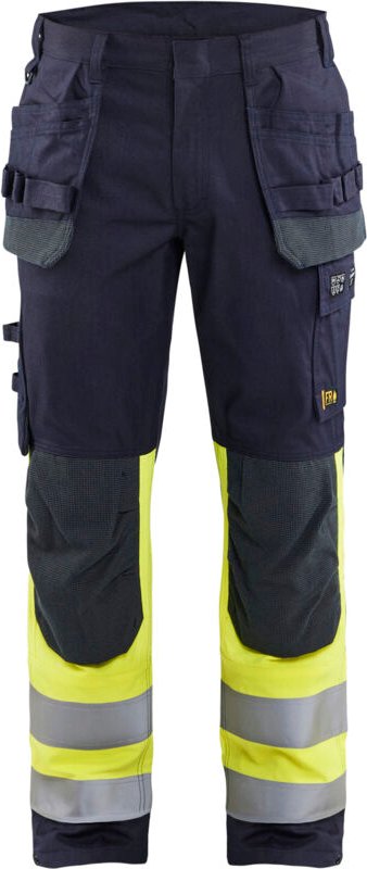 Multinorm-Arbeitshose inhärent 1489 - Marine/Neongelb M - FR(44) - SE(C50) - Lang