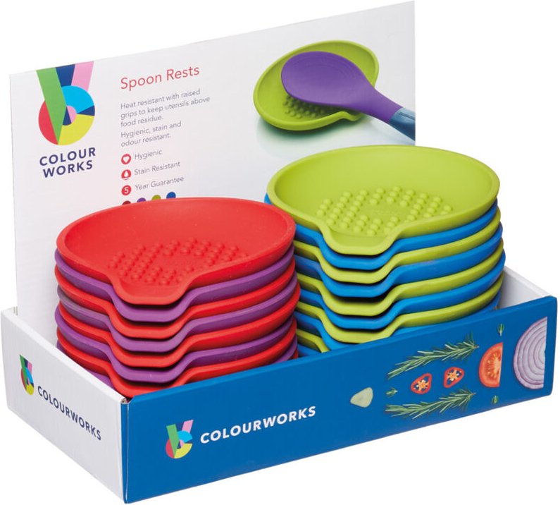 Kitchencraft Silikonregal Löffel Löffel rund sortierte Farben