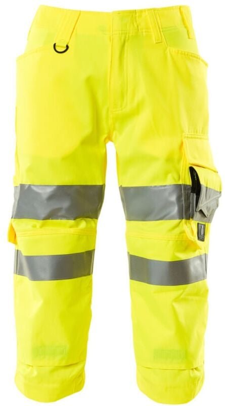 Mascot - Warnschutz Dreiviertel-Hose safe supreme mit Knietaschen 17549 Gr. 54 warngelb