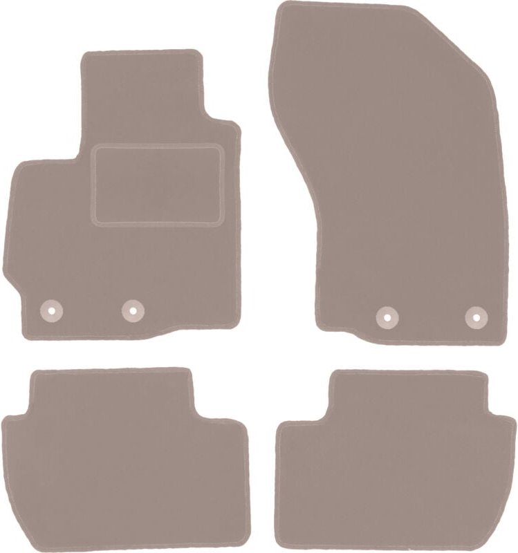 Beige Veloursmatten für: Citroen C4 Aircross Crossover (2012-2017)