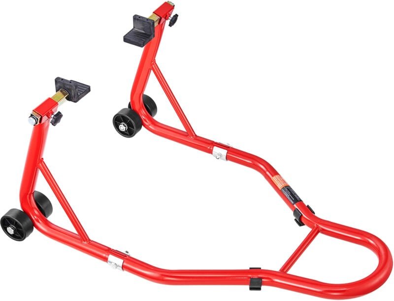 Mophorn Motorrad-Hinterradständer (385 kg Tragkraft), stabiler Ständer mit U- und L-Gabelschwingenspule, höhenverstellba...