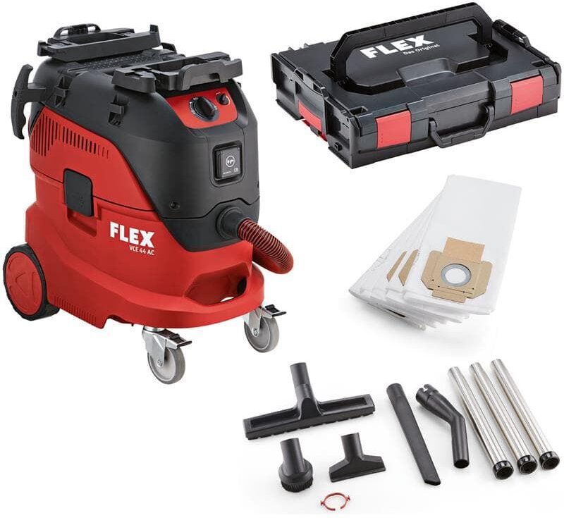 Flex Sicherheitssauger VCE 44 L AC-Kit inkl. Vlies-Filtersäcke + L-Boxx 456.535