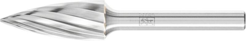Thumbnail - Hartmetall Frässtift Spitzbogen spg ø 12x30mm Schaft-Ø 6 mm Z1 universal grob - Pferd