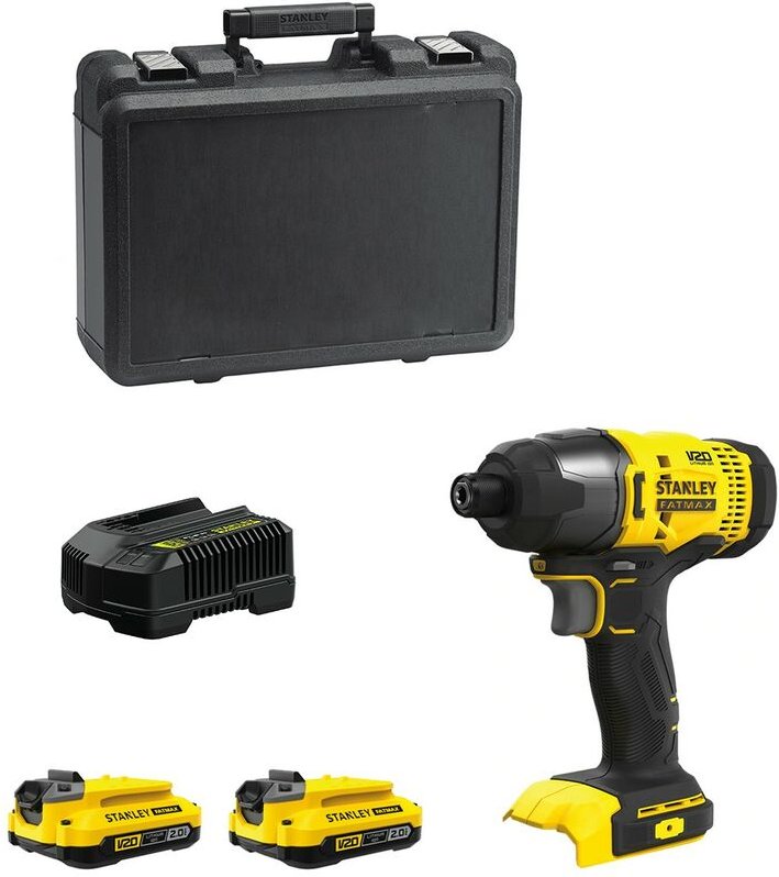 Stanley - Schlagschrauber FatMax SFMCF800D2K (2 x 2,0 Ah + Ladegerät + Koffer)