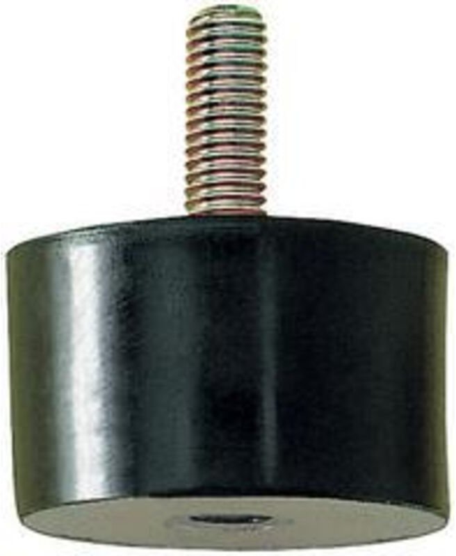 Thumbnail - Gummi-Metall-Puffer zylindrisch Typ B D50xH20mm M10x28 NR57