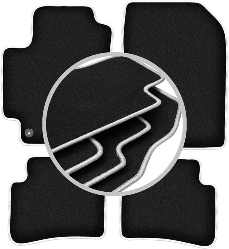 CARLUX-SILVER Autofußmatten für: Kia Rio IV Fließheck (2017-)