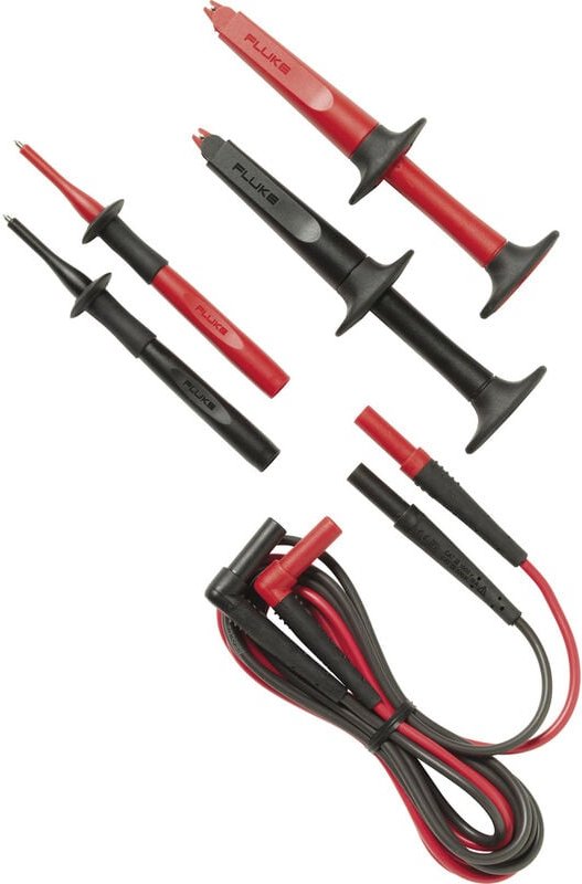 TL223-1 Sicherheits-Messleitungs-Set Lamellenstecker 4 mm Lamellenstecker 4 mm 1.50 m Schwarz, - Fluke