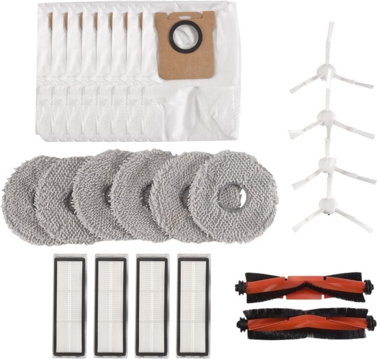 Thumbnail - 24PCS Ersatzteile für Roboter Vakuum X20 + / Plus Wichtigsten Seite Pinsel Hepa-Filter Mopp Tuch Staub Tasche