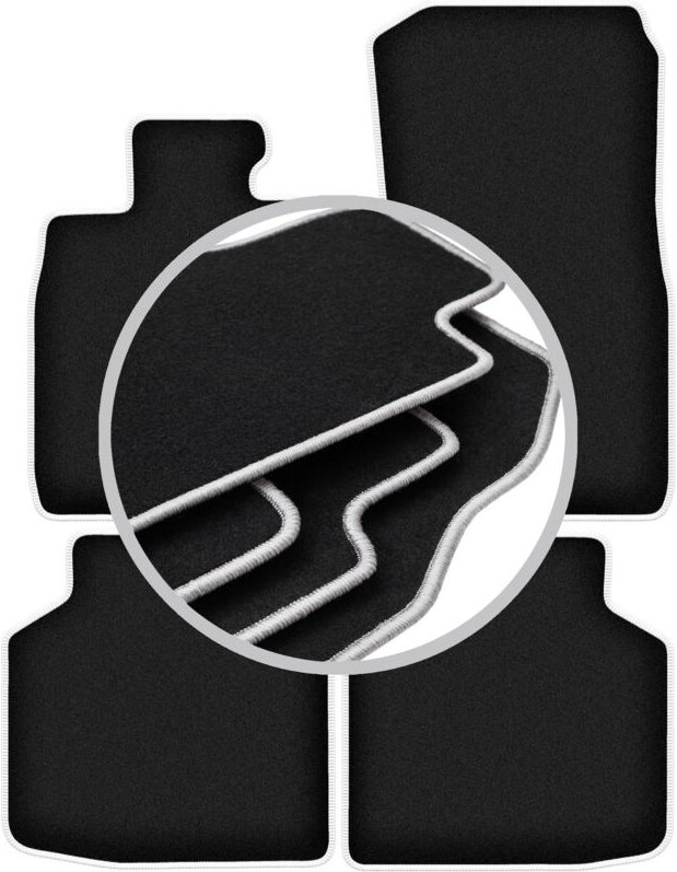 CARLUX-SILVER Autofußmatten für: BMW 7 F02 xDrive (2008-2015)