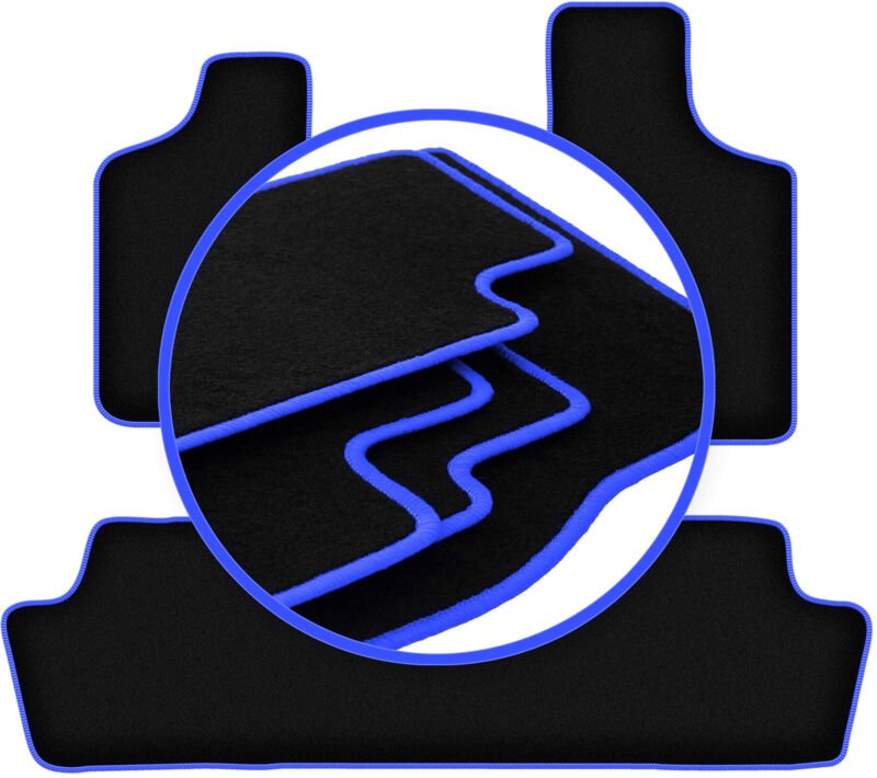 CARLUX-BLUE Autofußmatten für: Chrysler Voyager IV Minivan (2000-2008)