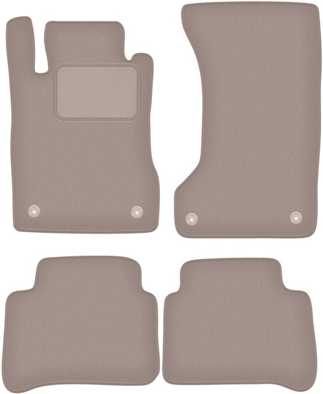 Beige Veloursmatten für: Mercedes W211 4Matic Limousine, Kombi (2003-2009)
