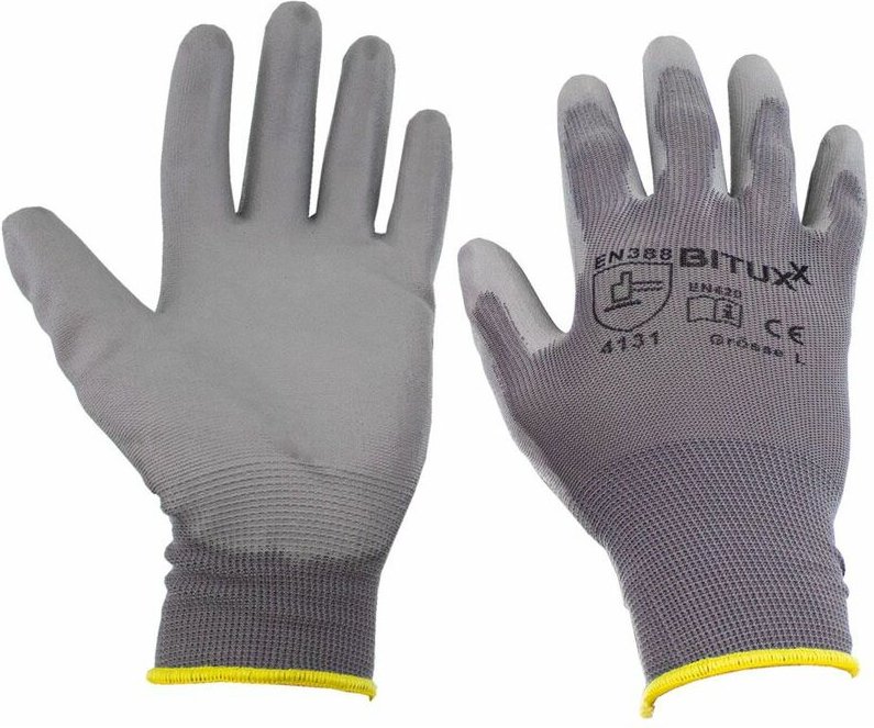 100 Paar l (9) Arbeitshandschuhe Montagehanschuhe Handschuhe Schutzhandschuhe mit pu Beschichtung