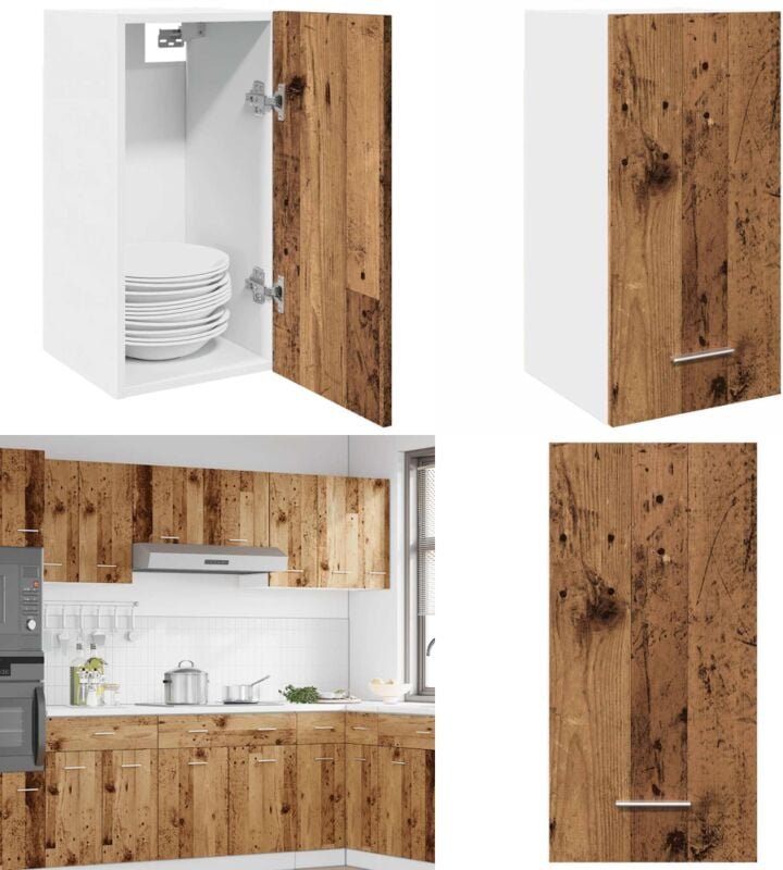 Hängeschrank Altholz-Optik 30x31x60 cm Holzwerkstoff - Vidaxl