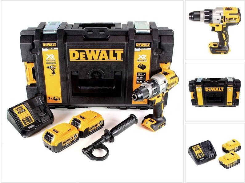 Dcd 996 M2 Akku Schlagbohrschrauber 18V 95Nm Brushless + 2x Akku 4,0Ah + Schnellladegerät + Toughbox - Dewalt