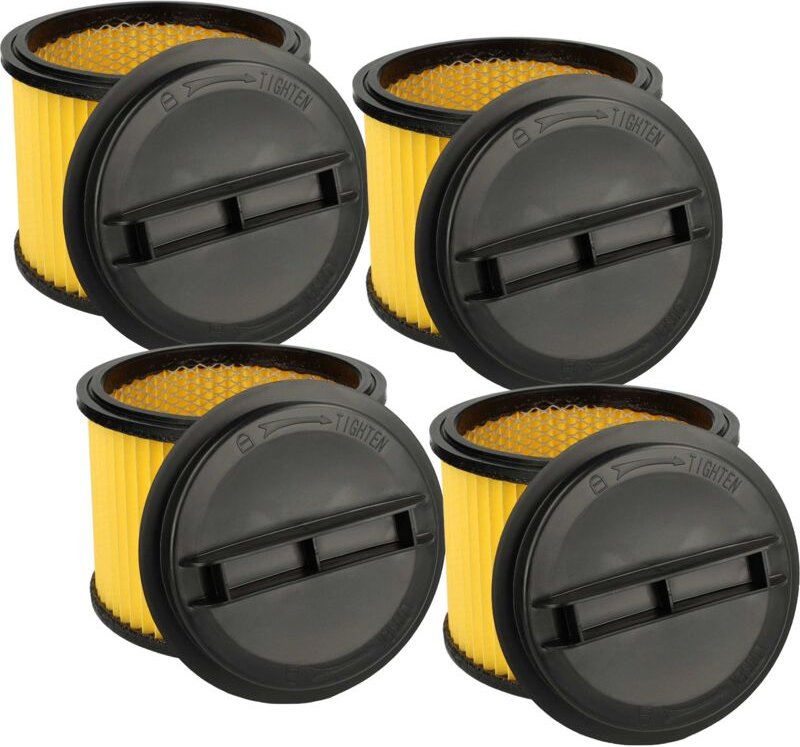 Thumbnail - vhbw 4x Faltenfilter kompatibel mit Einhell BT-VC 1500 SA, H-NS 1250, BT-VC 1450 SA, H-NS 1500 A Staubsauger - Patronenf...