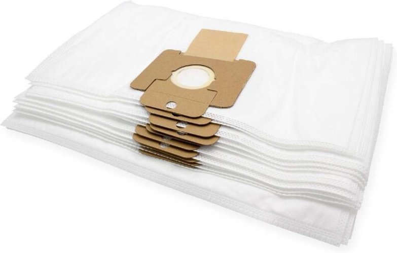 10x Staubsaugerbeutel kompatibel mit Nilfisk u 3150, 3600, 3710, 3720 Staubsauger - Mikrovlies, Weiß - Vhbw