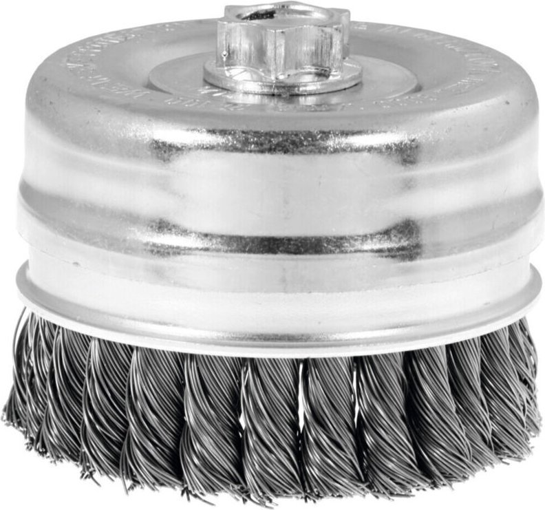 Lessmann ® - Lessmann Topfbürste Stahldraht 0,50 mm, Bürsten-⌀xGewinde: 125XM14 mm