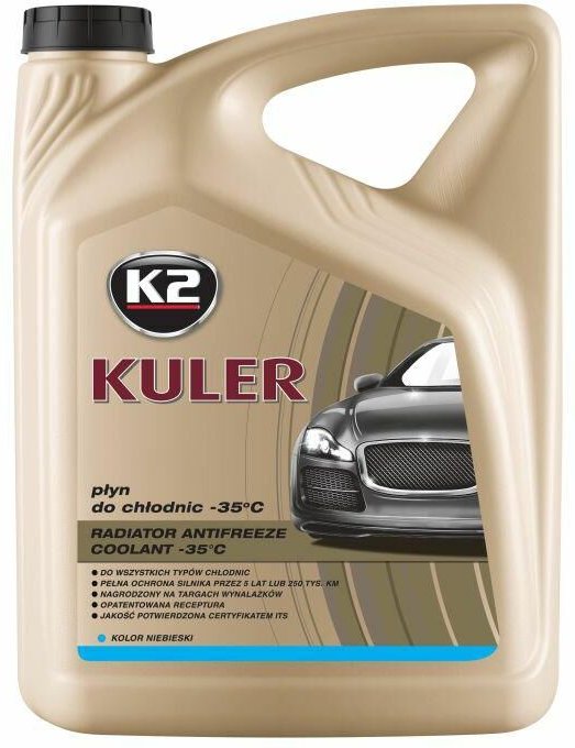 KULER Coolant -35°C 5L, blauer Kühlerfrostschutz, extremer Schutz gegen Einfrieren und Überhitzung, für den Einsatz in F...