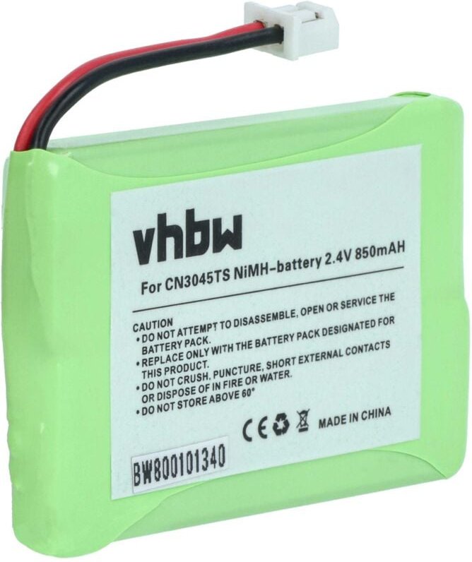 Vhbw - Akku kompatibel mit Hagenuk aio 600 schnurlos Festnetz Telefon (850 mAh, 2,4 v, NiMH) - Ersatz für CN3045TS