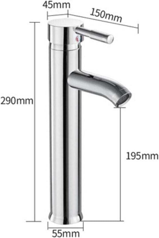 Robinets De Cuisine Acier Inoxydable Chrome Mitigeur Monotrou Robinet De Lavabo Robinets D'évier De Salle De Bain Robine...