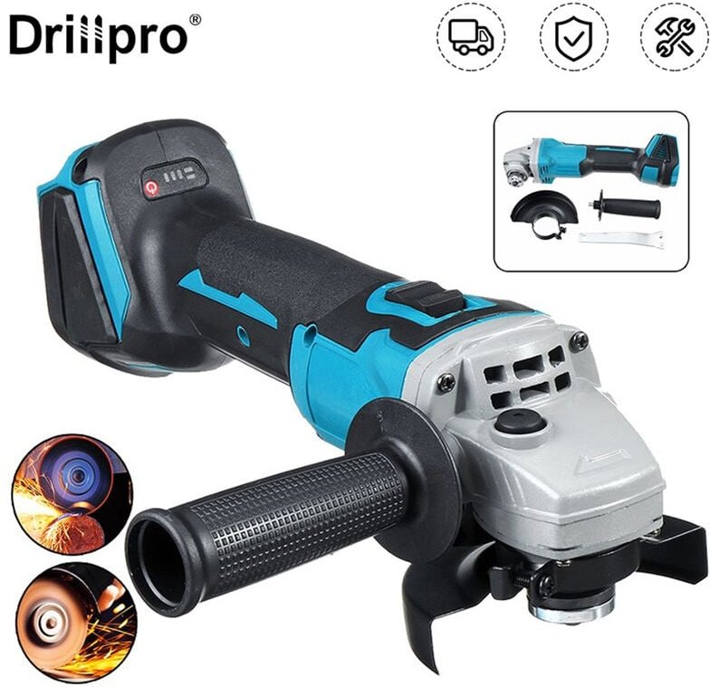 Thumbnail - Winkelschleifer Akku-Winkelschleifer Professioneller Schleifer 3 Geschwindigkeiten 125 mm 18 V 800 W Li-Ion-Maschine nur...