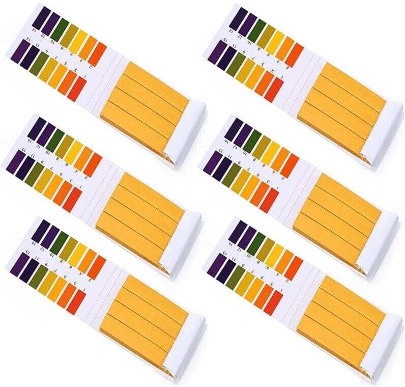 Ymyny - pH-Streifen, 480 pH-Teststreifen, Messbereich 1-14, Lackmustestpapier für Aquarien, Speichel, Wasser, Bodentest ...
