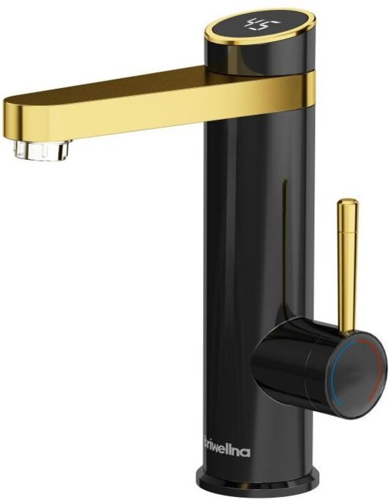 Küchenarmatur, 3200W Elektrischer Wasserhahn Badezimmer led Digitalanzeige Waschtischarmatur Einhebelmischer