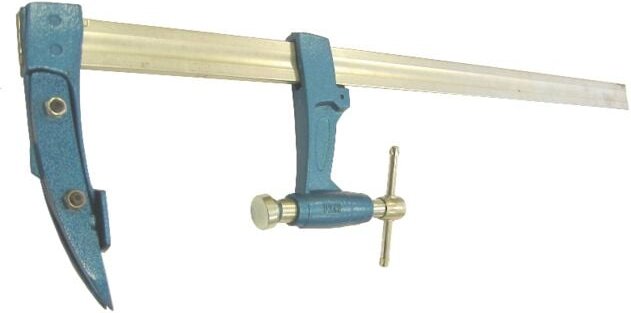 Zimmermannszwinge Urko Klemmung 400mm - Ausladung 120mm - Schiene 35x8mm - 4003J