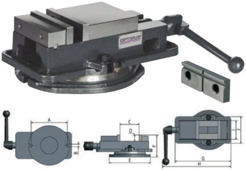 Präzisions-Maschinenschraubstock fmsn 125 Optimum