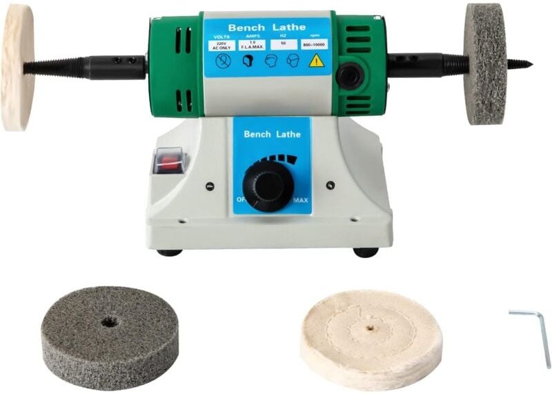 Poliermaschine für Schmuck, 220V 320W Poliermaschine Set, Einstellbare Polier- und Poliermaschine, Doppelt isolierter Mo...