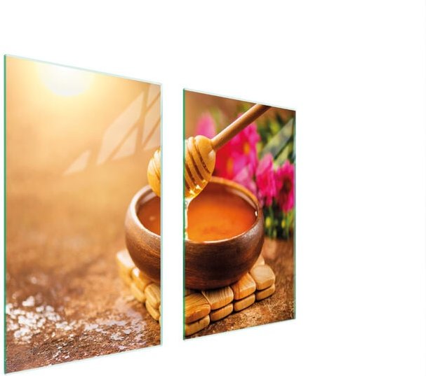 GLASSCHUTZPLATTE FÜR HERD 75x52 HONIG