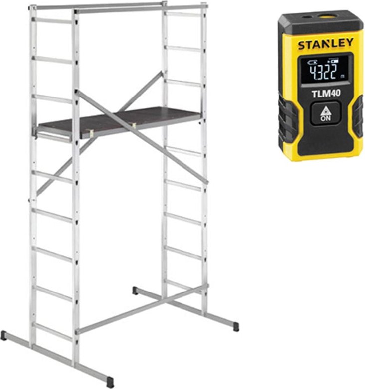 Gerüst für den Hausgebrauch - Arbeitshöhe 3.66m maxi + laser - 9474-901-LASER