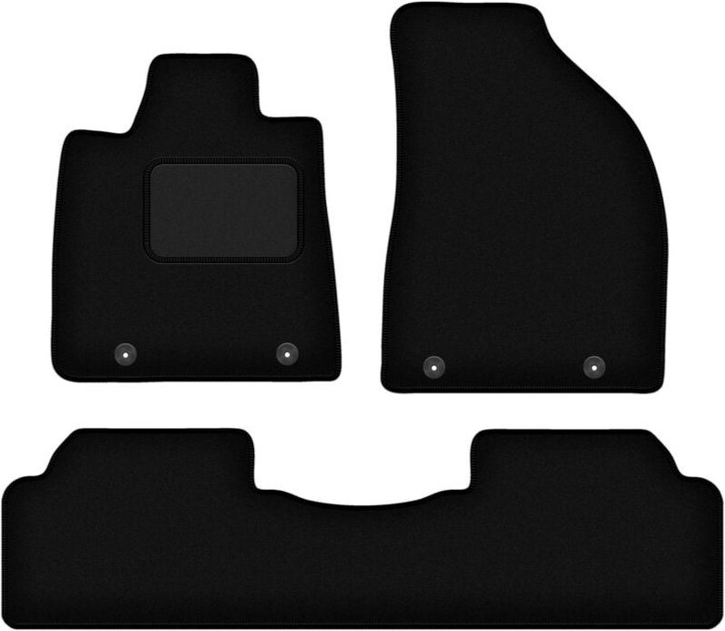Schwarze Velours-Fußmatten für: Lexus RX III Hybrid SUV (2008-2015)
