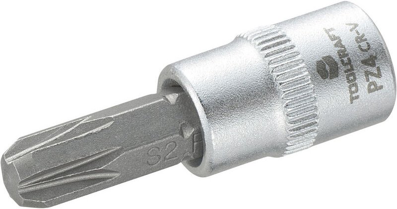 Toolcraft - 816060 Kreuzschlitz Pozidriv Steckschlüssel-Bit-Einsatz pz 4 1/4' (6.3 mm)