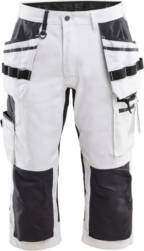 Arbeits-Pantacourt Maler X1900 1912 - Weiß/Schwarz XS - FR(38) - SE(C44) - Kurz