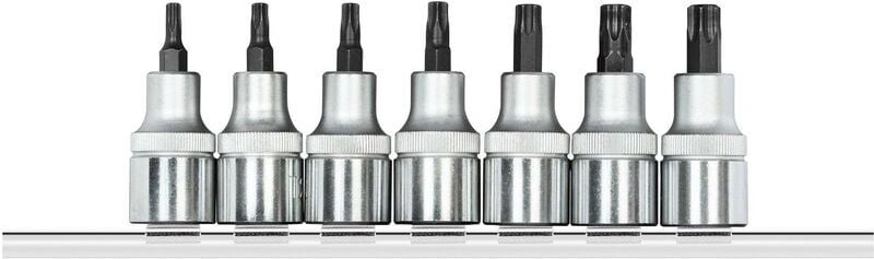 R62458107 Schraubendrehereinsätze 1/2 +Leiste 7-teilig